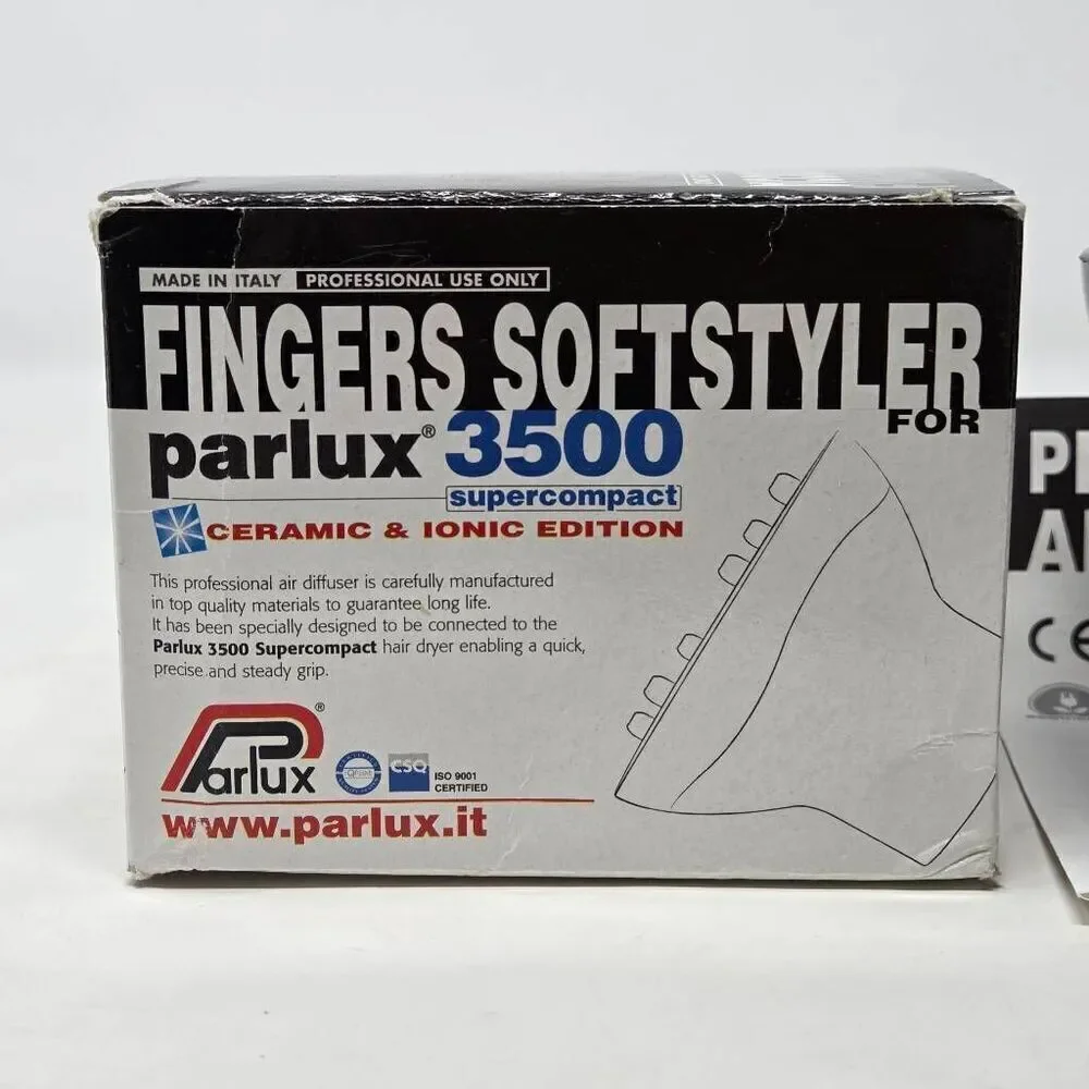 PARLUX 3500 SUPERCOMPACT DIFFUSER FINGERS SOFTSTYLER CERAMIC & IONIC EDITION